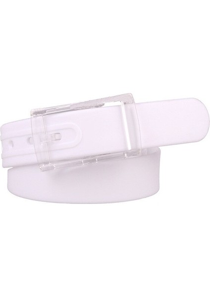 Yeni Geniş Silikon Bel Kemeri Kemer Kadın Beyaz Pembe Yüksek Kaliteli Kare Pin Metal Tokalı Kemerler Kadın Kemerler Kot (Yurt Dışından)