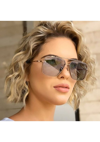 Klasik Erkek Sürüş Gözlükleri Gözlüğü Yaz Tarzı Degrade Kahverengi Güneş Gözlüğü Vintage Pilot Güneş Gözlüğü Shades Punk Oculos De Sol (Yurt Dışından) indirimleri