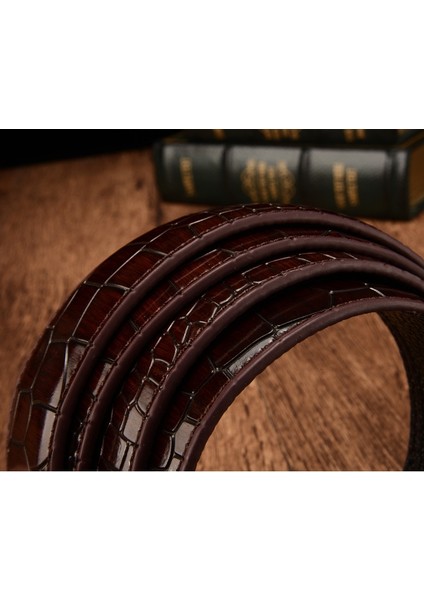 Ilk Katman Timsah Desen Deri 3.5 cm MEN39S Kemer Gövdesi Yeni Lüks Marka Yüksek Kalite Hiçbir Toka Askı Ceinture (Yurt Dışından) indirimleri
