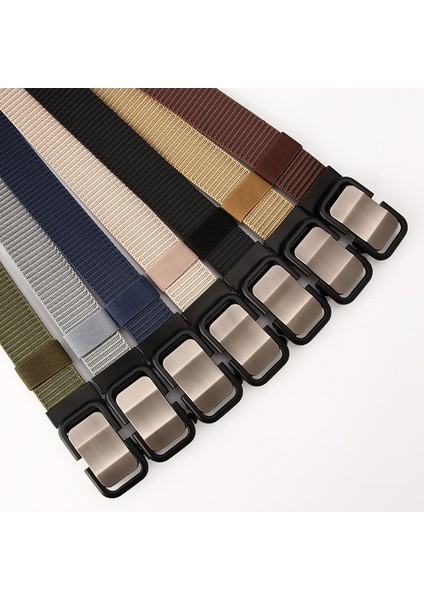 Erkek Kemerleri Kanvas Kumaş Yüksek Naylon Alaşım Tokalı Dokuma Kemerler Erkekler Için Rahat Spor Rahat Kayış HB006 (Yurt Dışından) indirimleri
