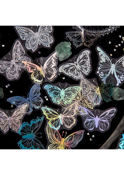 Mengtai 45 Adet Sevimli Kelebek Ay Dekoratif Pvc Gümüş Çıkartmalar Scrapbooking Diy Etiket Günlüğü Kırtasiye Albümü Dergisi Planlayıcısı (Yurt Dışından) fiyatları