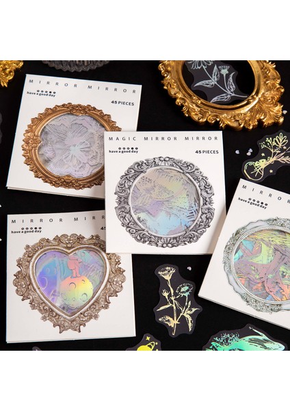 Mengtai 45 Adet Sevimli Kelebek Ay Dekoratif Pvc Gümüş Çıkartmalar Scrapbooking Diy Etiket Günlüğü Kırtasiye Albümü Dergisi Planlayıcısı (Yurt Dışından) modelleri