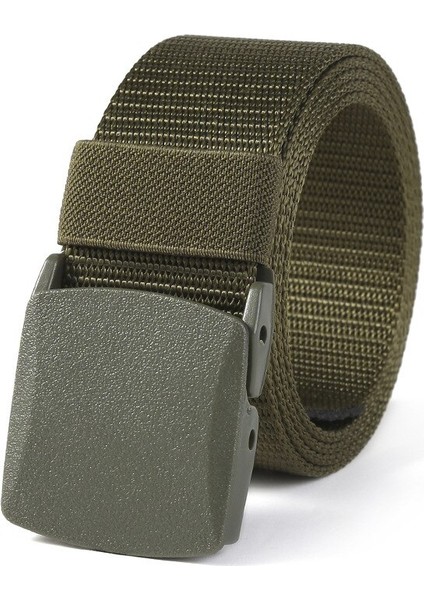 Zly Yeni Moda Tuval Erkek Kadın Unisex Açık Taktik Plastik Toka Katı Trend Yürüyüş Kemer Rahat Sıcak Satış (Yurt Dışından) modelleri