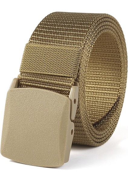 Zly Yeni Moda Tuval Erkek Kadın Unisex Açık Taktik Plastik Toka Katı Trend Yürüyüş Kemer Rahat Sıcak Satış (Yurt Dışından) fırsatları