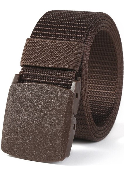 Zly Yeni Moda Tuval Erkek Kadın Unisex Açık Taktik Plastik Toka Katı Trend Yürüyüş Kemer Rahat Sıcak Satış (Yurt Dışından) indirimleri