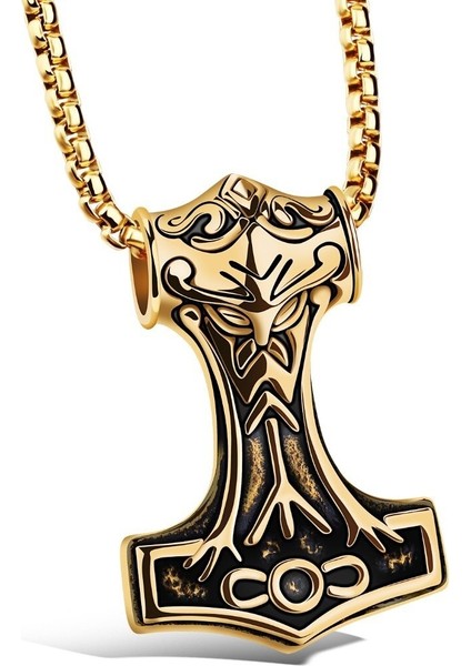 Erkekler Için Takı Punk Rock Titanyum Kolye Erkekler Için Vintage Paslanmaz Çelik Takı Bildirimi Hip Hop Kolye (Yurt Dışından) modelleri