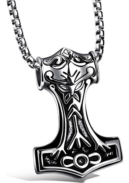 Erkekler Için Takı Punk Rock Titanyum Kolye Erkekler Için Vintage Paslanmaz Çelik Takı Bildirimi Hip Hop Kolye (Yurt Dışından) fırsatları