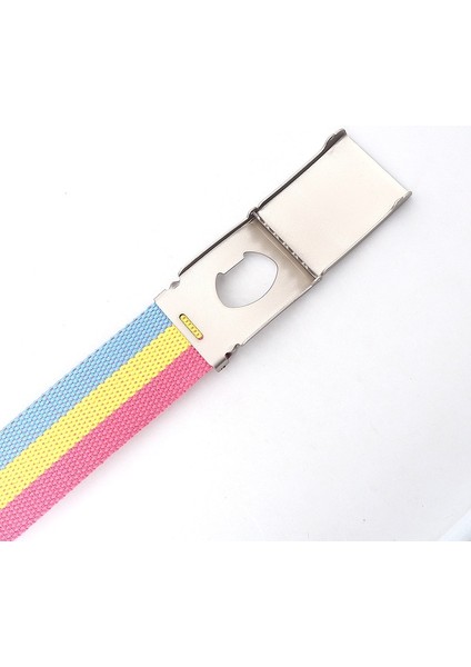 Basit Tasarım Gökkuşağı Tarzı Erkek ve Kız Öğrenciler Gençlik Günlük Kanvas Kot Kadın Kemeri (Yurt Dışından) indirimleri