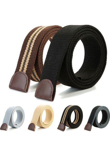 Artı Boyutu 110 120 130 140 150 cm Kanvas Kemer 3.8 cm Genişlik Katı Şerit Askeri Taktik Kanvas Kemerler Erkekler Kadınlar Için Kot (Yurt Dışından) fiyatları