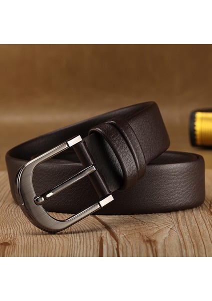 2021 Iş Erkek Kemerleri Deri Lüks Tasarım Pin Tokalı Kemerler Kot Kahverengi Retro Bel Kemeri Kemer Klasik Ceinture Homme (Yurt Dışından) fiyatları