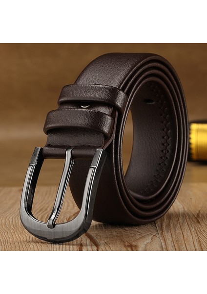 2021 Iş Erkek Kemerleri Deri Lüks Tasarım Pin Tokalı Kemerler Kot Kahverengi Retro Bel Kemeri Kemer Klasik Ceinture Homme (Yurt Dışından) modelleri