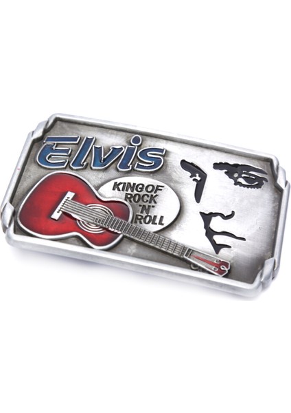 Loveshopping* Gitar Rock And Roll Kralı Elvis Erkek Kemer Tokası Uygun Geniş Kemer (Yurt Dışından) fiyatları