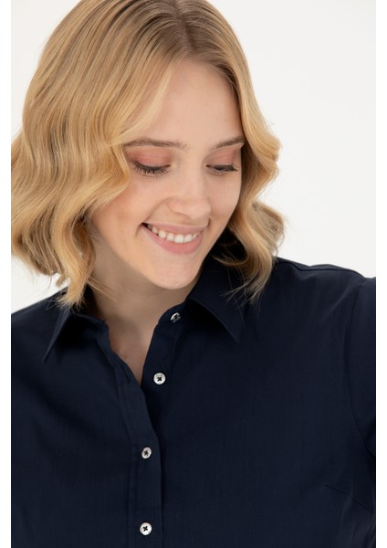 Kadın Lacivert Gömlek Basic 50271263-VR033 fiyatları
