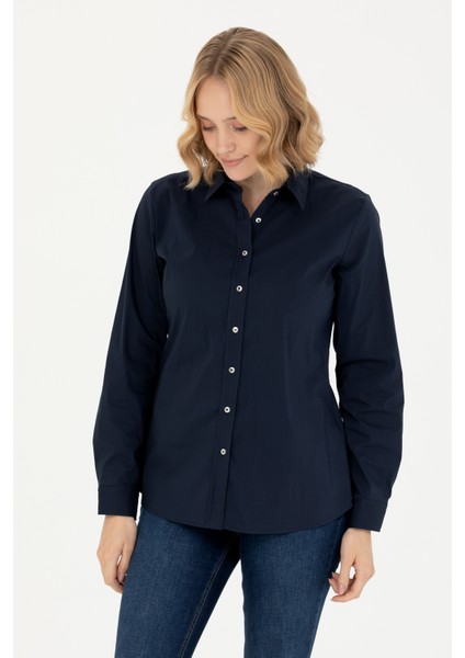 Kadın Lacivert Gömlek Basic 50271263-VR033 modelleri