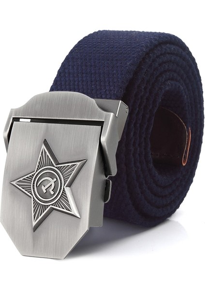 Supsindy Menampwomen Kanvas Kemerler 3D Beş Işınları Yıldız Ordu Askeri Taktik Cccp Yurtsever Askerler Erkek Kayış Kot Kemer (Yurt Dışından) indirimleri