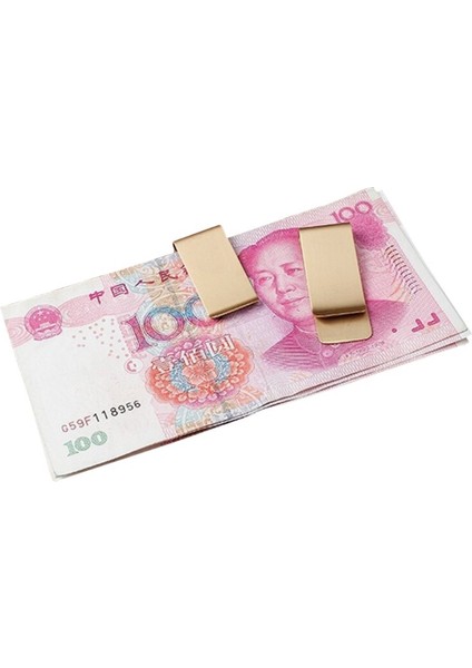 Ince Cep Pirinç Metal Klip Erkek Çanta Kredi Kartı Nakit Kelepçe Para Klip Cüzdan (Yurt Dışından) fiyatları