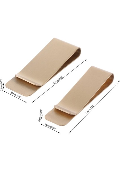 Ince Cep Pirinç Metal Klip Erkek Çanta Kredi Kartı Nakit Kelepçe Para Klip Cüzdan (Yurt Dışından) modelleri