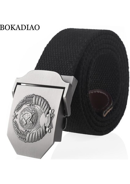 Bokadiao Menampwomen Kanvas Kemer 3D Sovyet Ulusal Amblemi Metal Toka Kot Kemer Cccp Ordu Taktik Kemerler Askeri Kayış (Yurt Dışından) fiyatları