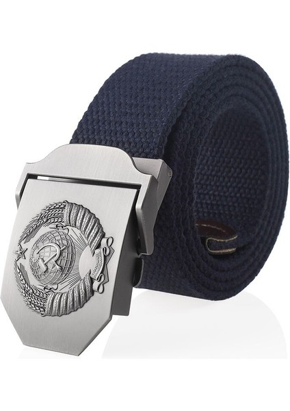 Bokadiao Menampwomen Kanvas Kemer 3D Sovyet Ulusal Amblemi Metal Toka Kot Kemer Cccp Ordu Taktik Kemerler Askeri Kayış (Yurt Dışından) modelleri