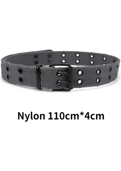 Yeni Iki Sıralı Naylon Pin Tokalı Kemer Erkek Kadın Moda Kanvas Kemerler Erkek Tasarım Yetişkin Kemer (Yurt Dışından) modelleri