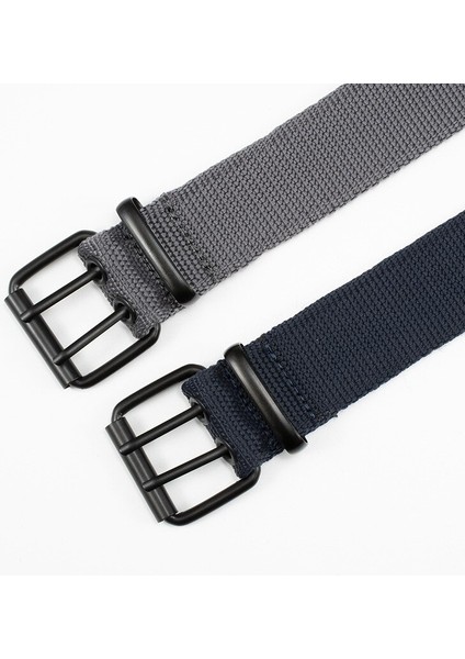 Yeni Iki Sıralı Naylon Pin Tokalı Kemer Erkek Kadın Moda Kanvas Kemerler Erkek Tasarım Yetişkin Kemer (Yurt Dışından) fırsatları