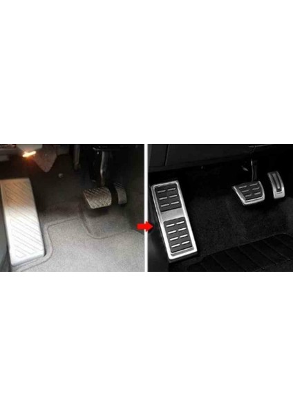 Audi A3 8V Otomatik Pedal Seti Geçmeli Tip 2013-2020 Arası modelleri