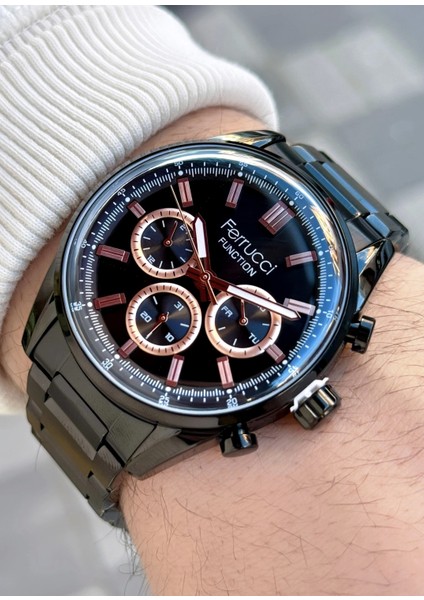 Function FCF.03299FM.03 Çelik Kordon Erkek Kol Saati