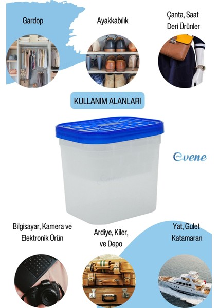 Nem Alıcı 6 Adet Cihaz Aparat 200 gr Tabletler Dahil Rutubet Giderici Önleyici Emici Küf Engelleyici