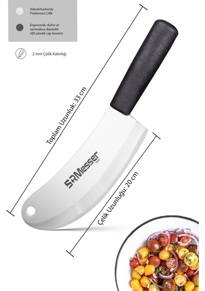 Soğan Satırı 2 mm Et Kıyma Bıçağı Satır Zırh Salata Bıçağı indirimleri