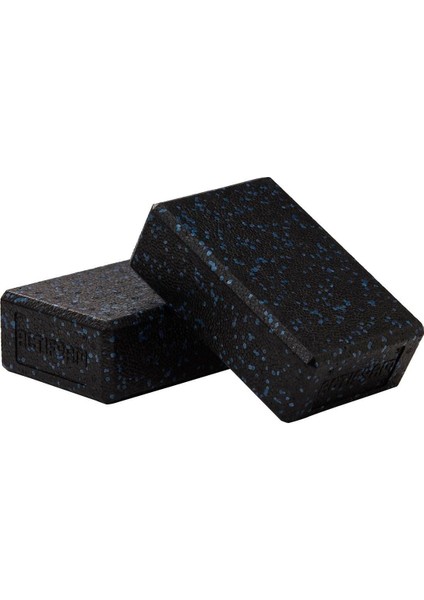 Yoga Blok 2'li Set Siyah/Mavi