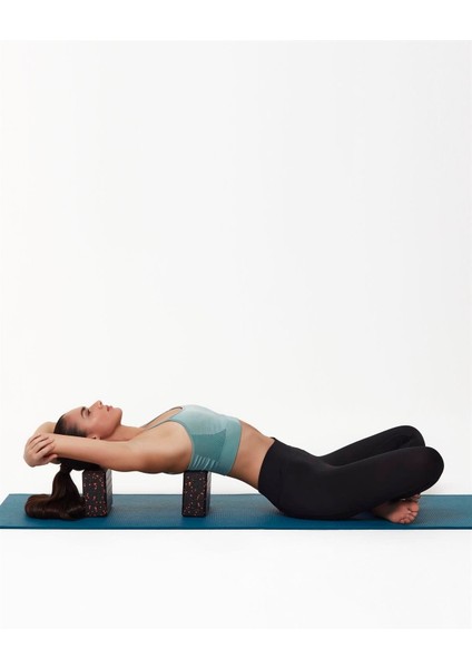 Yoga Blok 2'li Set Siyah/Mavi modelleri
