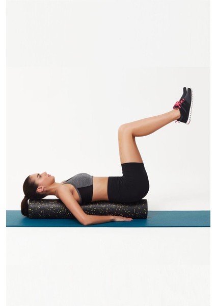Tırtıklı Masaj Rulosu - Trigger Point Foam Roller 30 cm Orta Sert/Siyah/Turuncu fiyatları