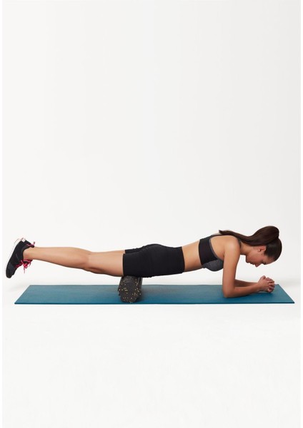 Tırtıklı Masaj Rulosu - Trigger Point Foam Roller 30 cm Orta Sert/Siyah/Turuncu modelleri