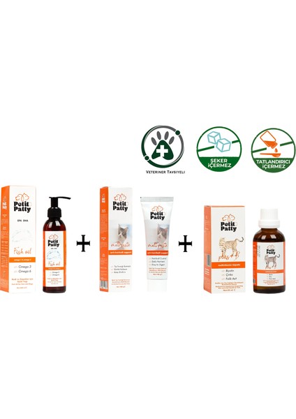 Power Set (Fish Oil + Malt Paste + Plus+B For Cats)