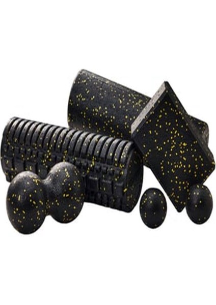 Tam Yoga Seti -Pilates Için Uygun Siyah/Sarı