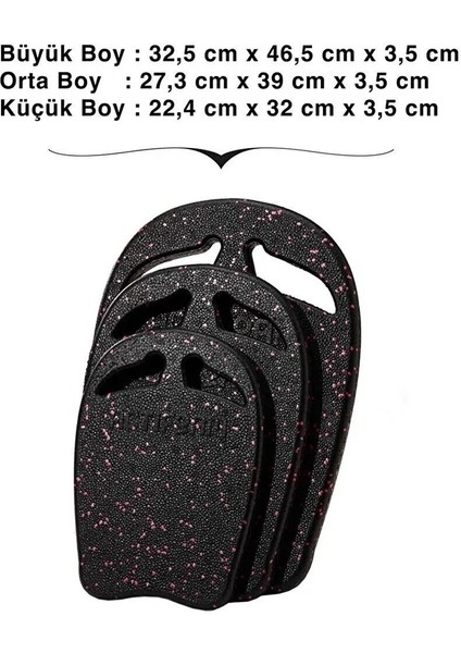 Orta Boy Yüzme Tahtası Kickboard Siyah/Pembe modelleri