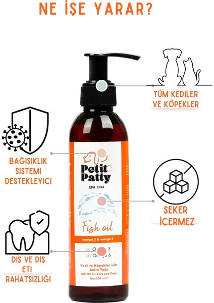 Petit Patty Kısırlaştırılmış Kedi Sağlık Seti (Fish Oil + Sterile Paste)