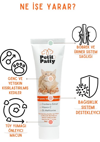 Sterile Paste 100G (Kısırlaştırılmış Kedilere Özel Bağışıklılık Destekleyici)