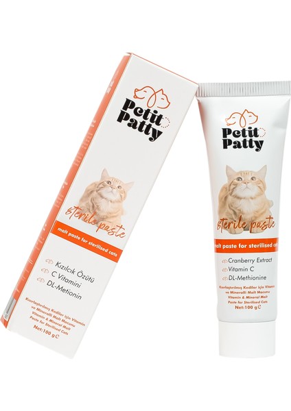 Sterile Paste 100G (Kısırlaştırılmış Kedilere Özel Bağışıklılık Destekleyici)