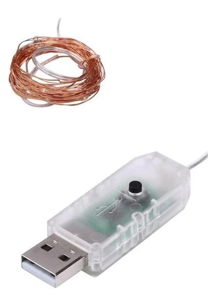 Yılbaşı ve Özel Konsept Dekorasyon 5 mt USB Bağlantılı LED Işık