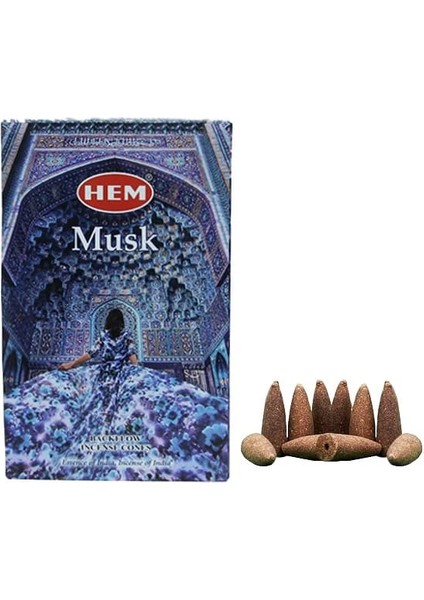 Musk Back Flow Konik Tütsü 10'lu.