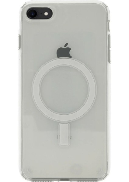 iPhone 8 Plus Kılıf Embos Magsafeli Pc Kapak + Magsafe Şarj Özellikli Powerbank 5000 Mah