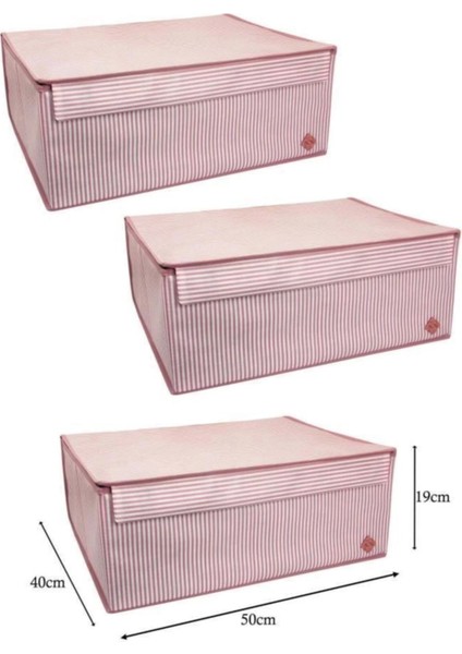 Düzenleyici Kutu Organizer Cırtlı Saklama Hurç Maxi Boy 30CM x 40CM x 50CM (5 Adet)