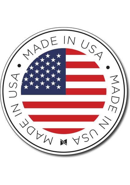 Made In Usa -5x5 cm Mıknatıslı Evrensel Tak Çıkar Dekoratif Aksesuar