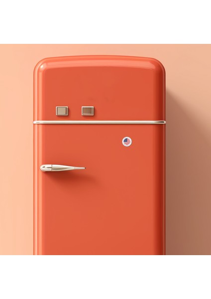 Made In Usa -5x5 cm Mıknatıslı Evrensel Tak Çıkar Dekoratif Aksesuar modelleri