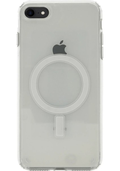 iPhone 8 Kılıf Embos Manyetik Şarjli Pc Kapak + Manyetik Şarj Şarj Özellikli Powerbank 5000 Mah