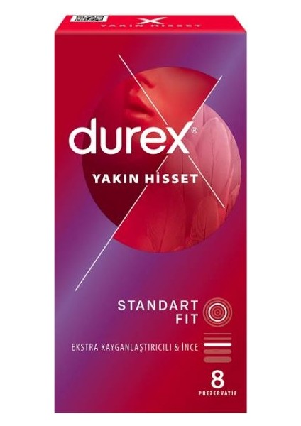 Durex Yakın Hisset Standart Fit 8'li