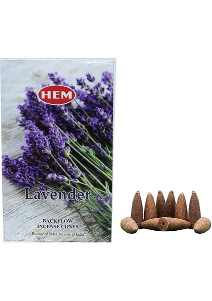Lavender Back Flow Konik Tütsü 10'lu.