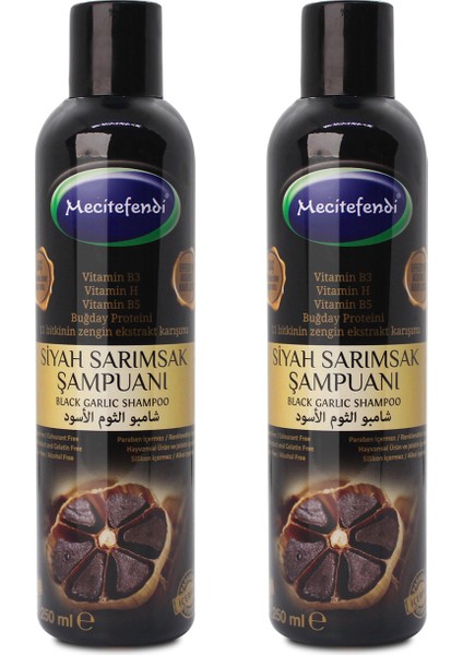Siyah Sarımsak Şampuanı 250 ml 2'li
