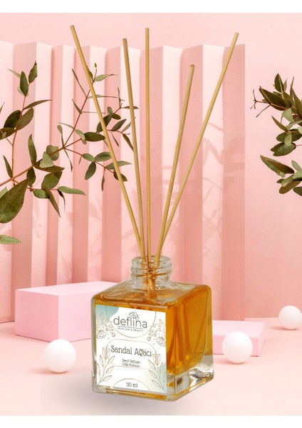 Sandal Ağacı Çubuklu Oda Kokusu Esansiyel Uçucu Yağ Sandal Wood Reed Diffuser 110ML